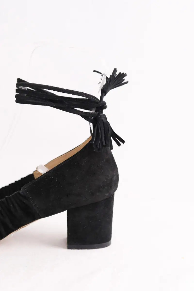 Talons Sézane Noir en Daim
