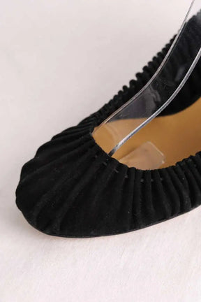 Talons Sézane Noir en Daim