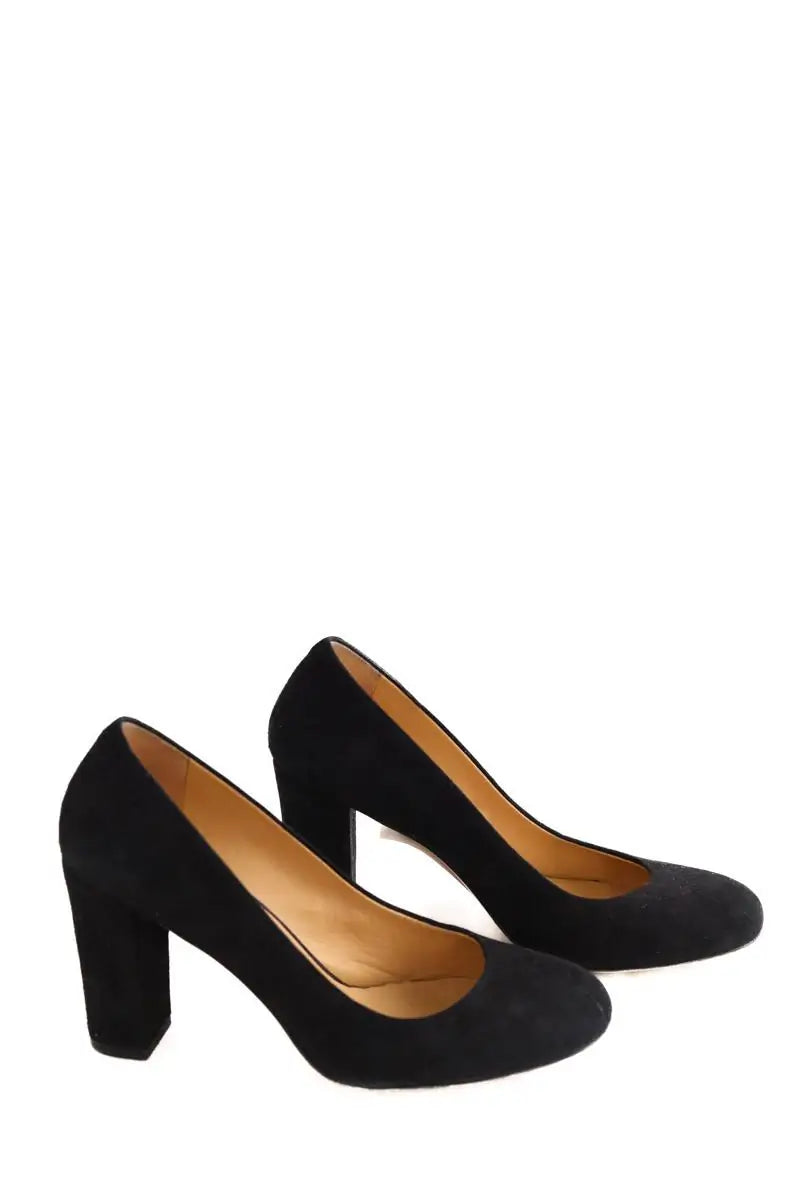 Talons Sézane Noir en Daim