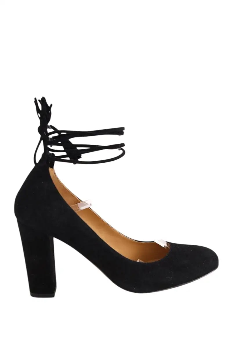 Talons Sézane Noir en Daim, taille 39 - Seconde Main