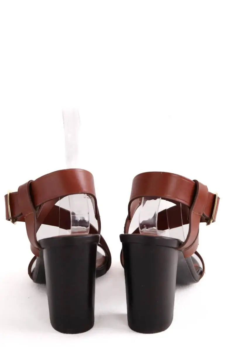 Talons Soeur Marron en Cuir