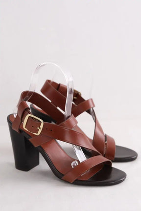 Talons Soeur Marron en Cuir