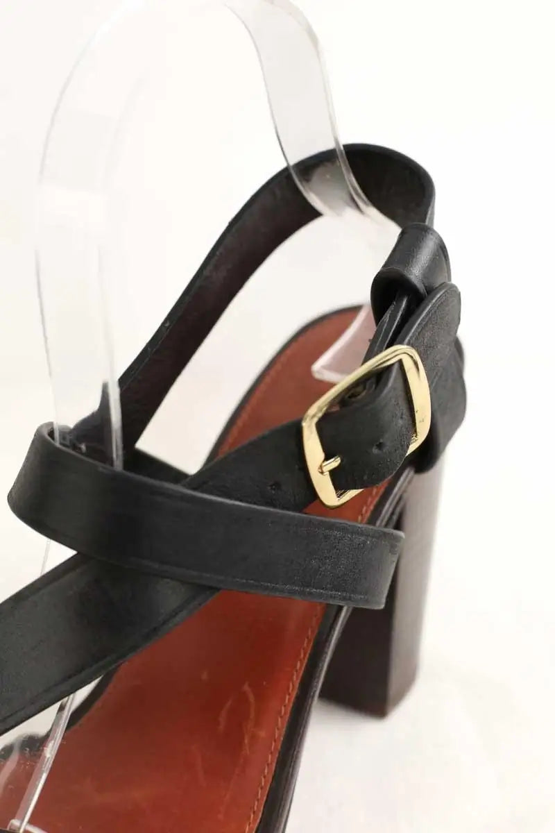 Talons Soeur Noir en Cuir