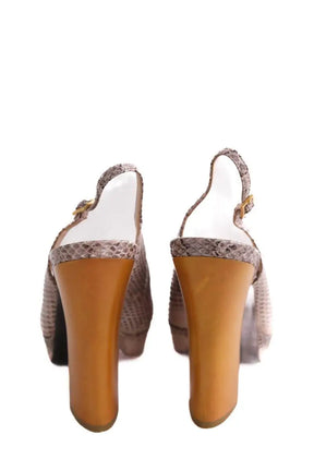 Talons Sonia Rykiel Beige en Cuirs exotiques