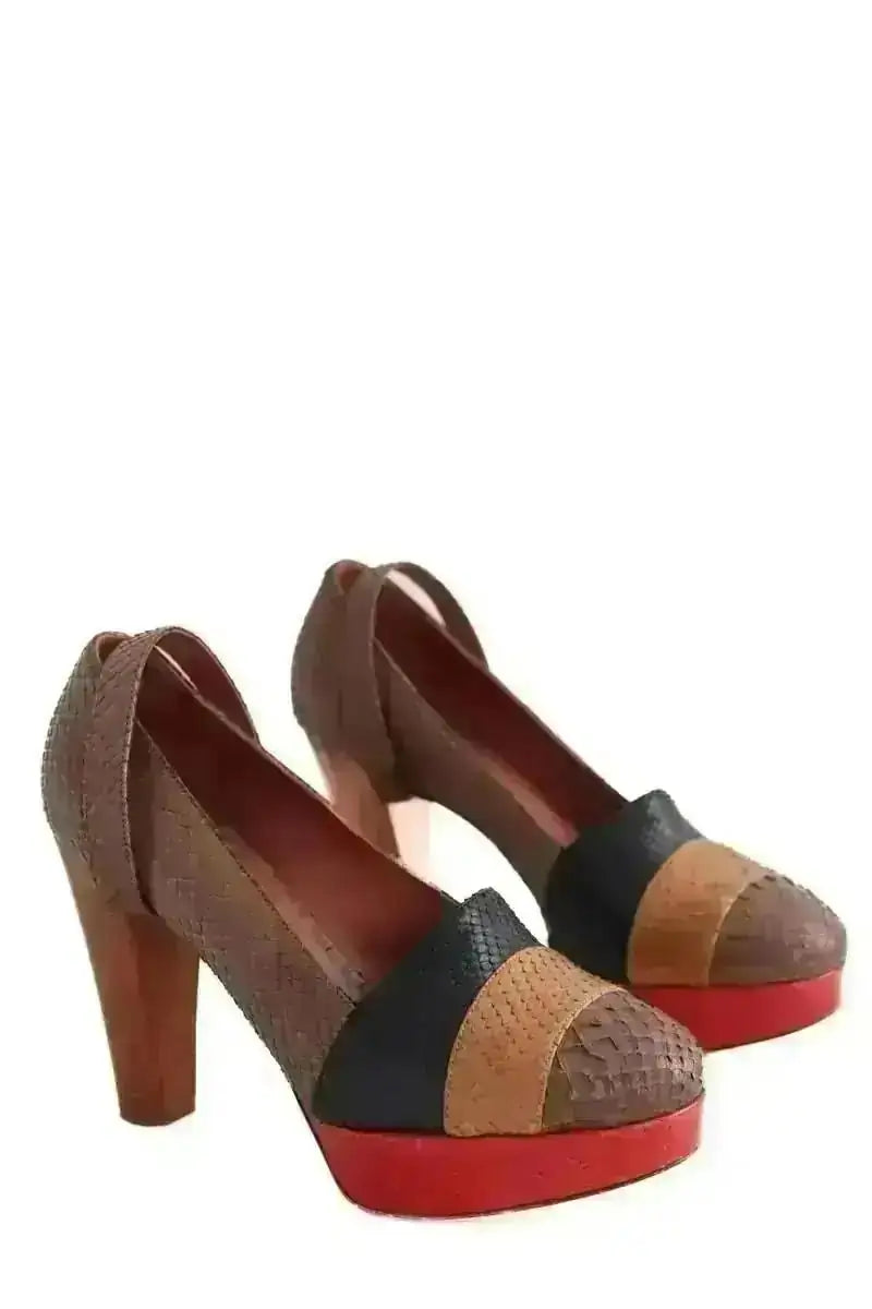 Talons Sonia Rykiel Marron en Cuir