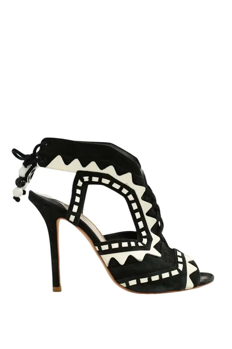 Talons Sophia Webster Noir en Daim, taille 38 - Seconde Main