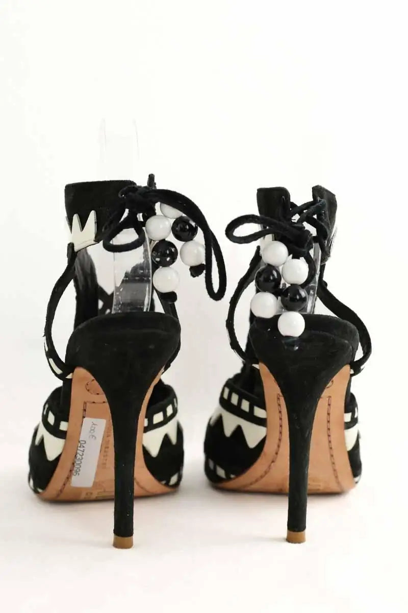 Talons Sophia Webster Noir en Daim