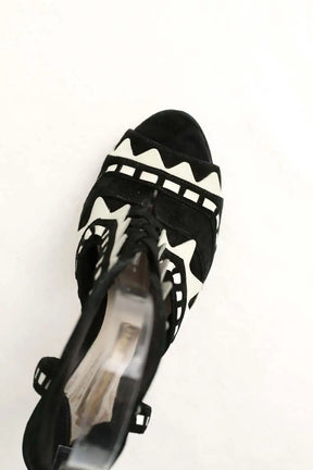Talons Sophia Webster Noir en Daim