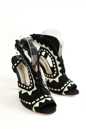 Talons Sophia Webster Noir en Daim