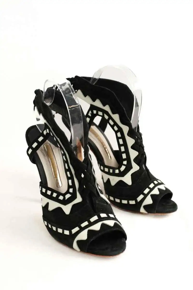 Talons Sophia Webster Noir en Daim