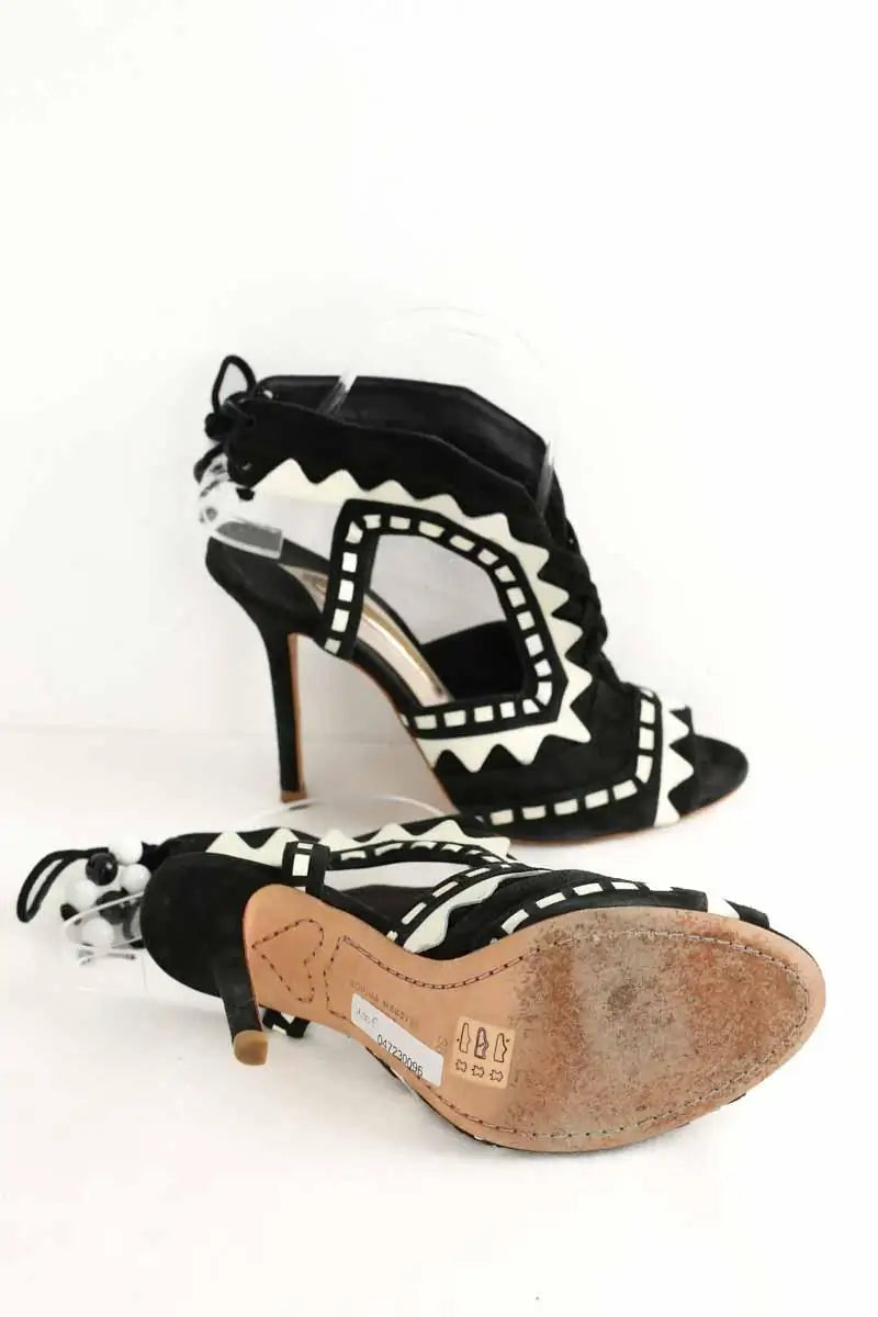 Talons Sophia Webster Noir en Daim