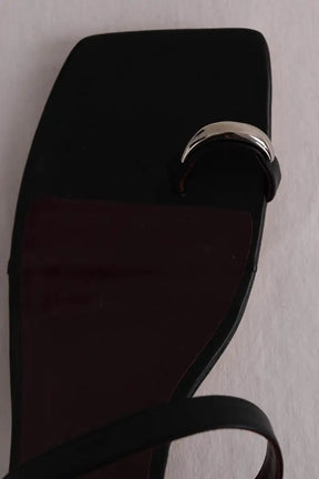 Talons Staud Noir en Cuir