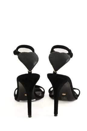Talons Stella Luna Noir en Daim