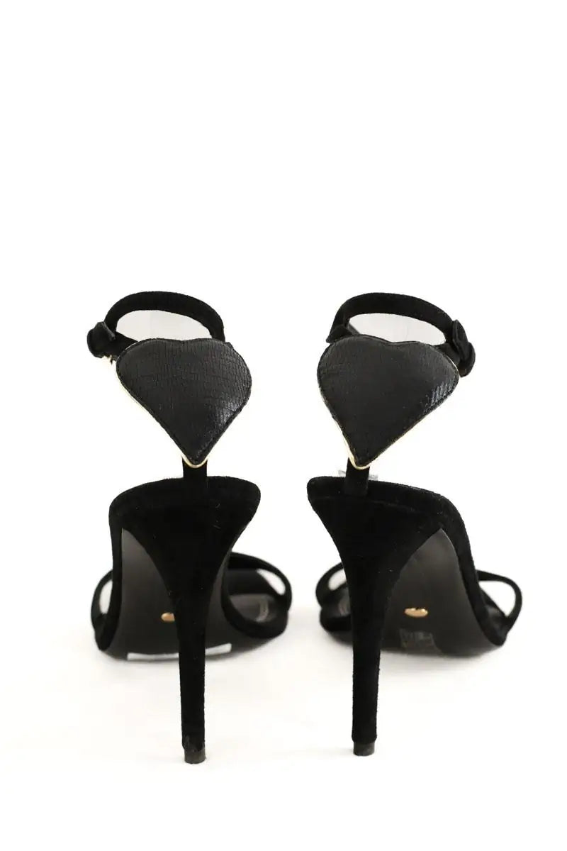 Talons Stella Luna Noir en Daim
