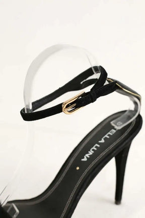 Talons Stella Luna Noir en Daim