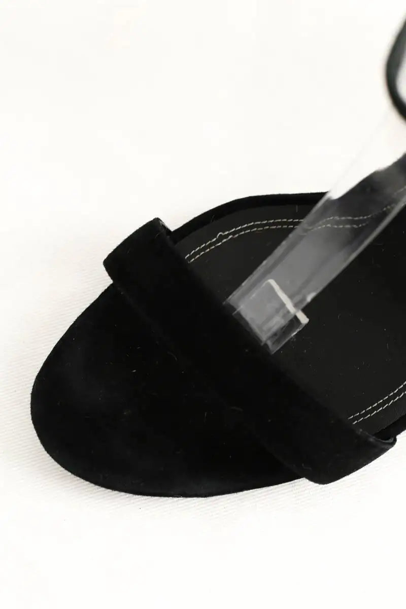 Talons Stella Luna Noir en Daim