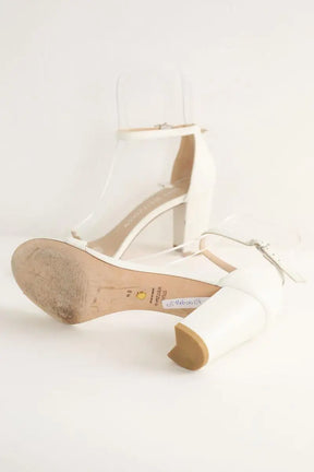 Talons Stuart Weitzman Blanc en Cuir