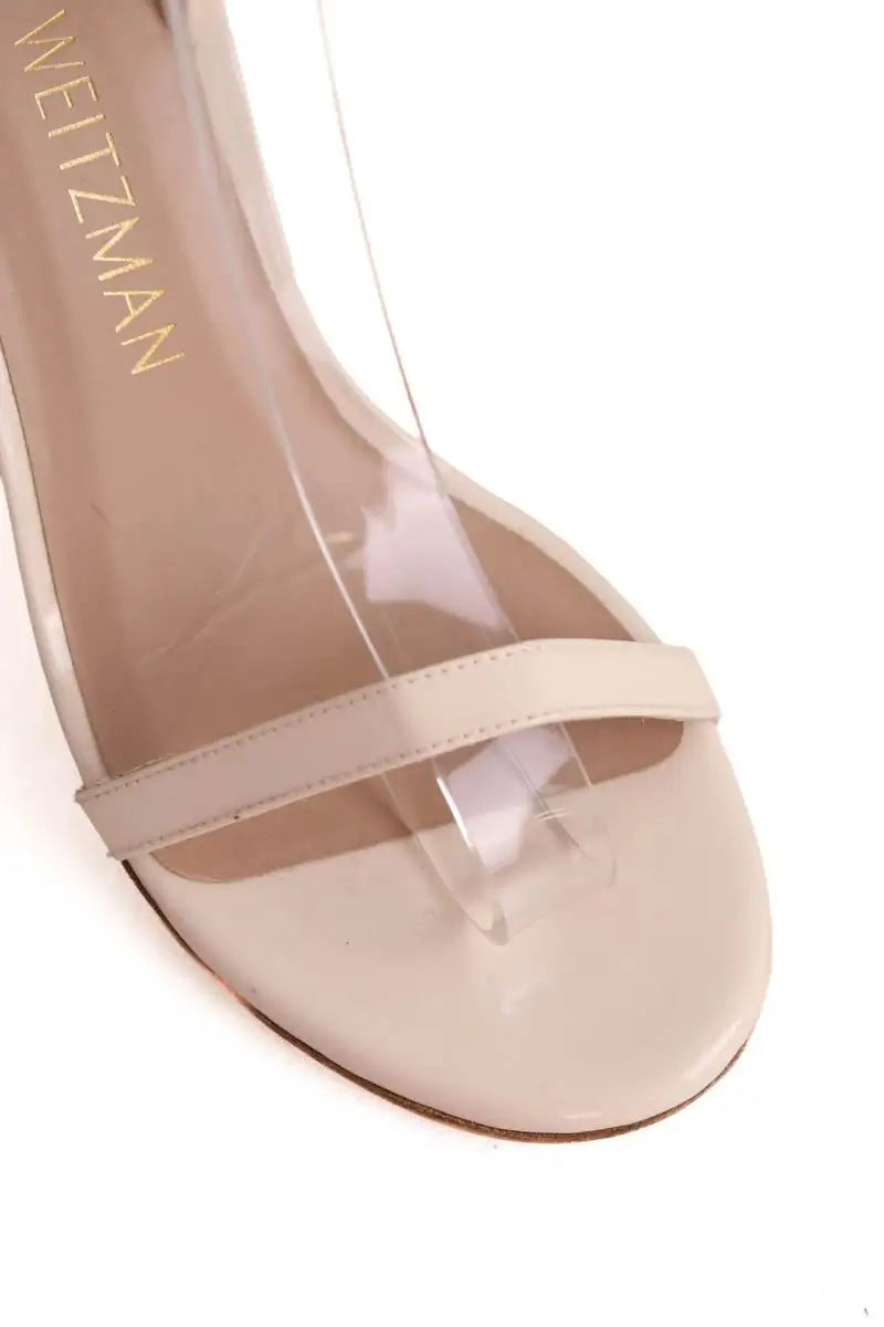Talons Stuart Weitzman Ecru en Cuir