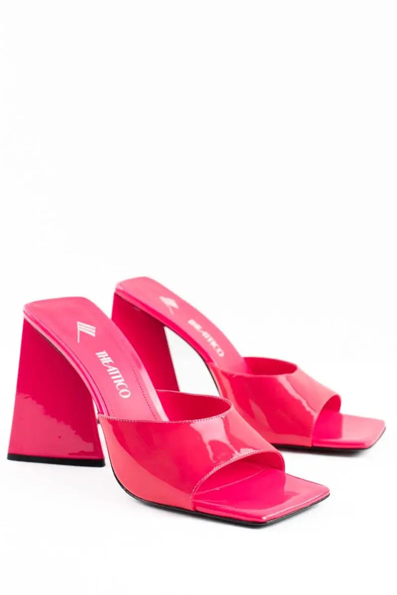 Talons The Attico Rose en Cuir
