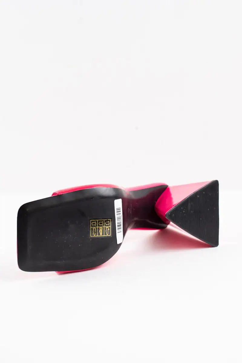 Talons The Attico Rose en Cuir