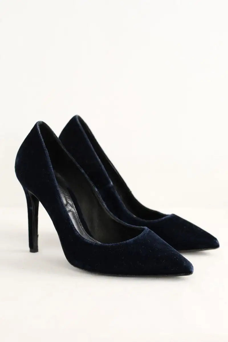 Talons The Kooples Bleu en Velours