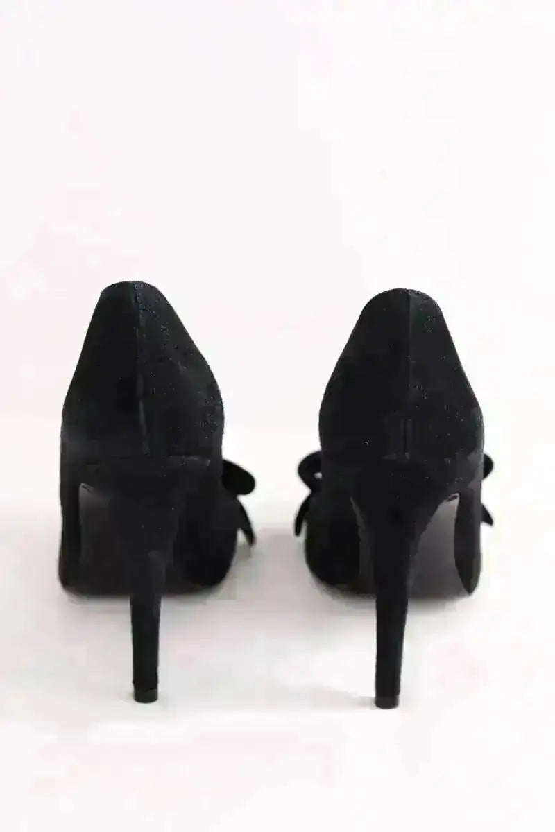 Talons The Kooples Noir en Daim