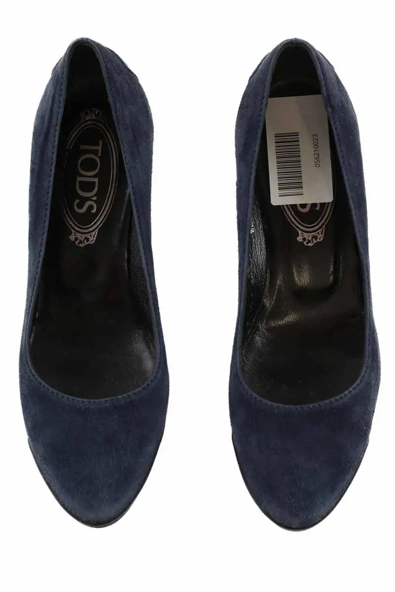 Talons Tod's Bleu en Daim