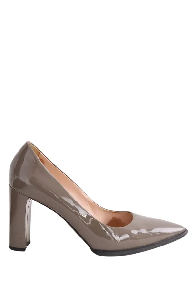 Talons Tod's Gris en Cuir verni, taille 36 - Seconde Main
