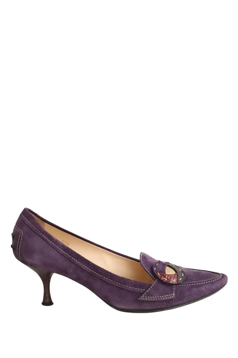 Talons Tod's Violet en Daim, taille 39 - Seconde Main