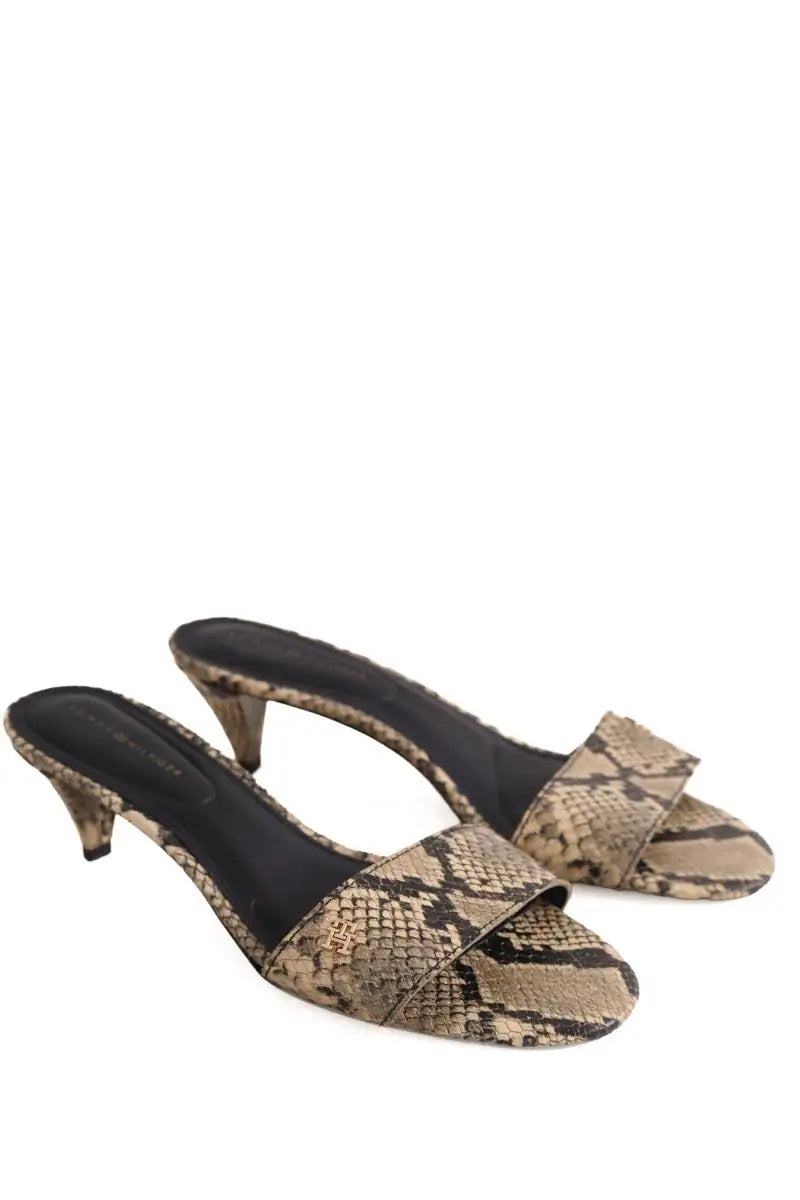 Talons Tommy Hilfiger Marron en Cuir