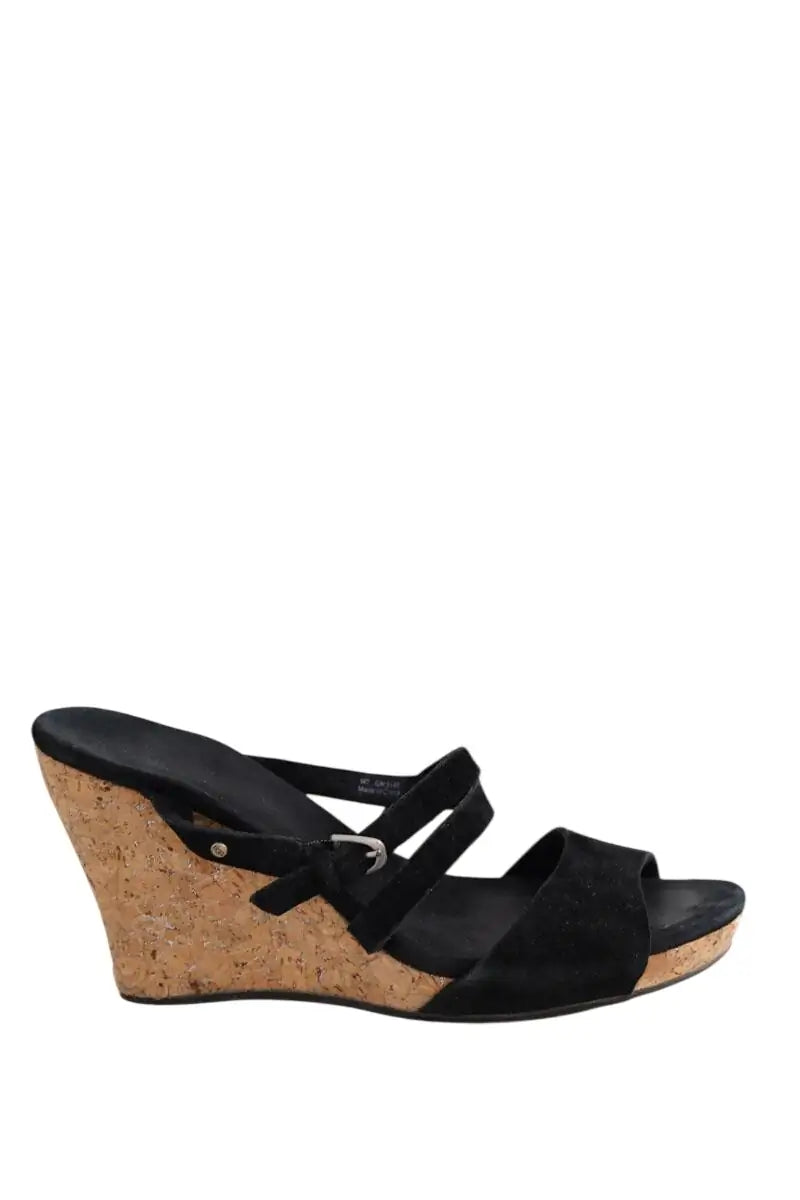 Talons Ugg Noir en Daim, taille 38 - Seconde Main