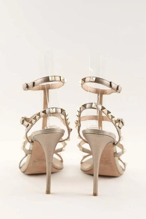 Talons Valentino Doré en Cuir