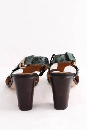 Talons Vanessa Bruno Vert en Cuir