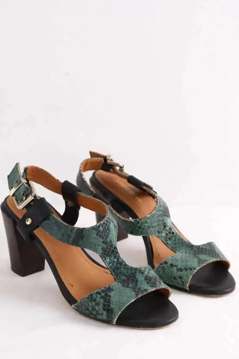 Talons Vanessa Bruno Vert en Cuir