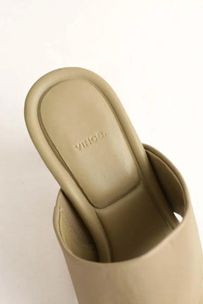 Talons Vince Beige en Cuir