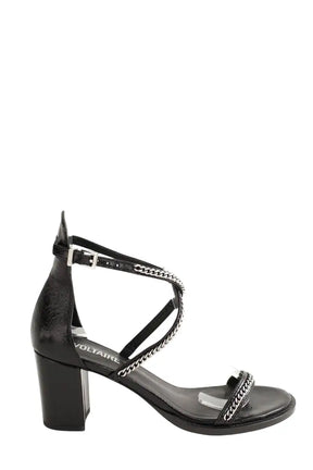 Talons Zadig & Voltaire Noir en Cuir, taille 38 - Seconde Main