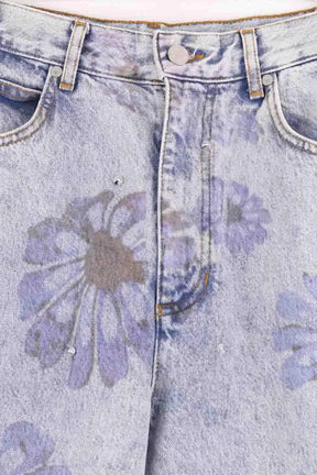 Jean droit Sandro Bleu en Coton