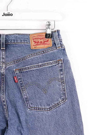 Jean droit Levi's Bleu en Coton