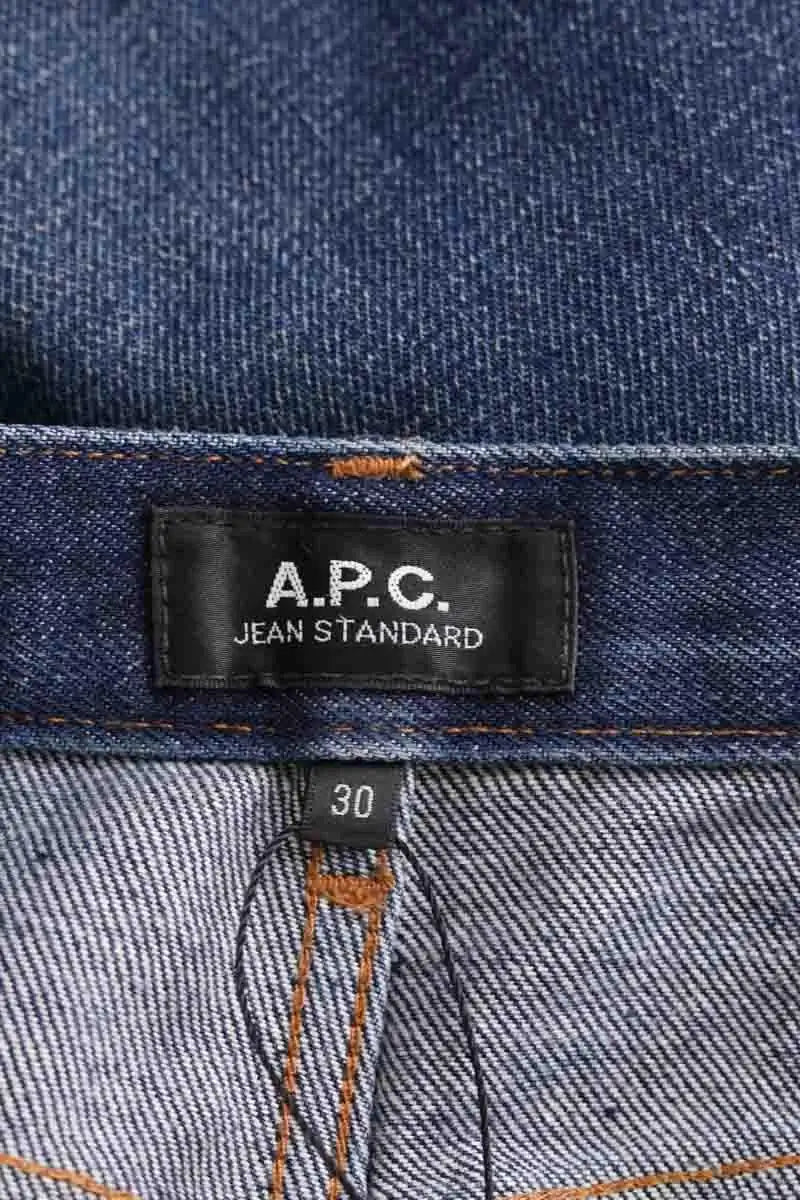 Jean droit APC Bleu en Coton