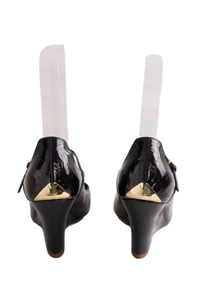 Talons Louis Vuitton Noir en Cuir verni