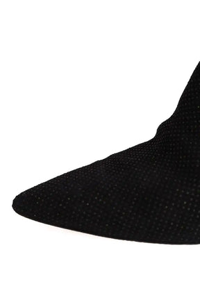 Boots Bettina Vermillon Noir en Cuir