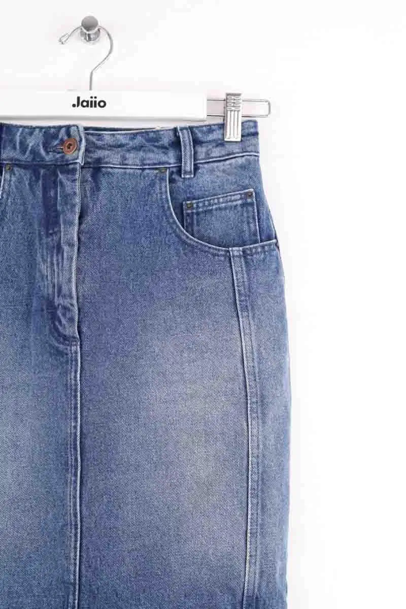 Mini jupe Claudie Pierlot Bleu en Coton