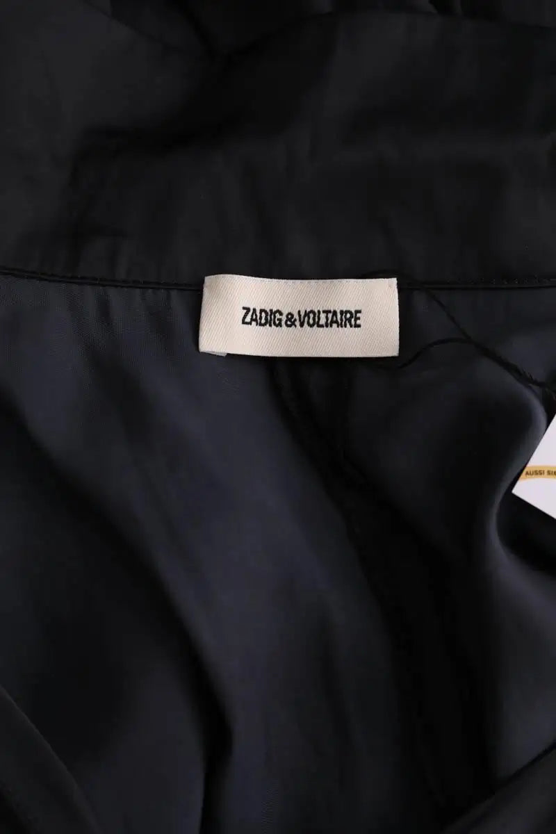 Robe Zadig & Voltaire Rozo satin Noir en Synthétique