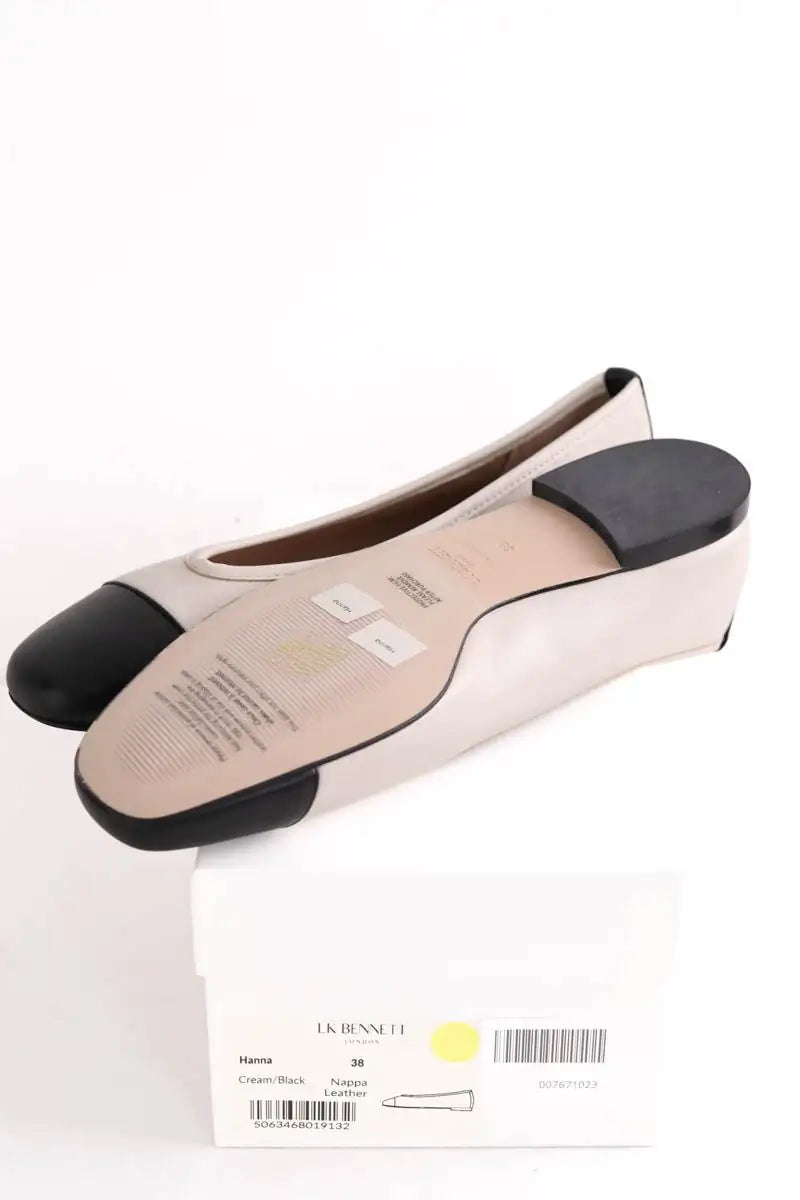 Ballerines LK Bennett Hanna Ecru en Cuir