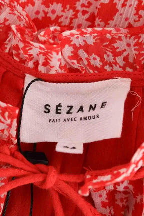 Top sans manche Sézane Rouge en Synthétique