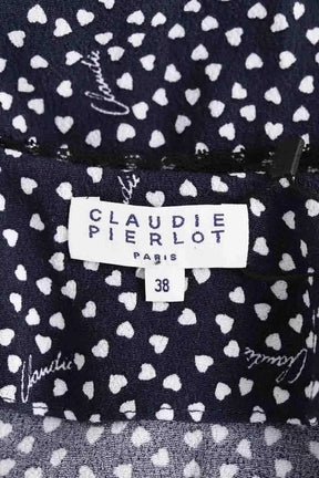 Robe Claudie Pierlot Marine en Viscose