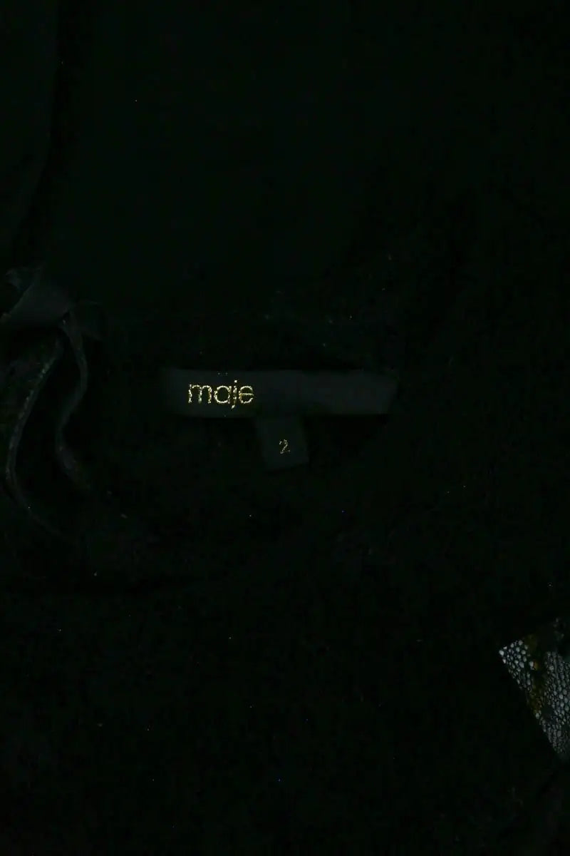 Blouse Maje Noir en Synthétique