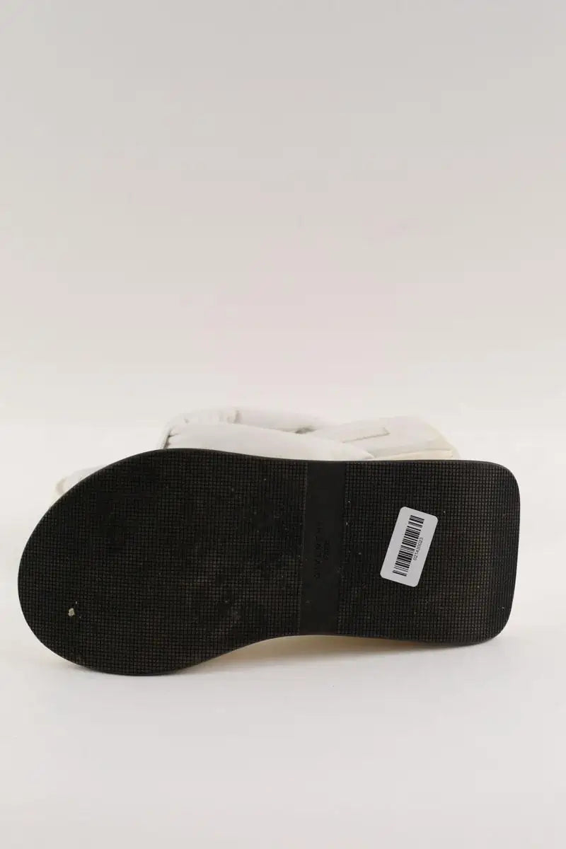 Tongs Givenchy Blanc en Cuir