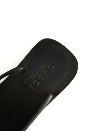 Tongs Gucci Noir en Cuir