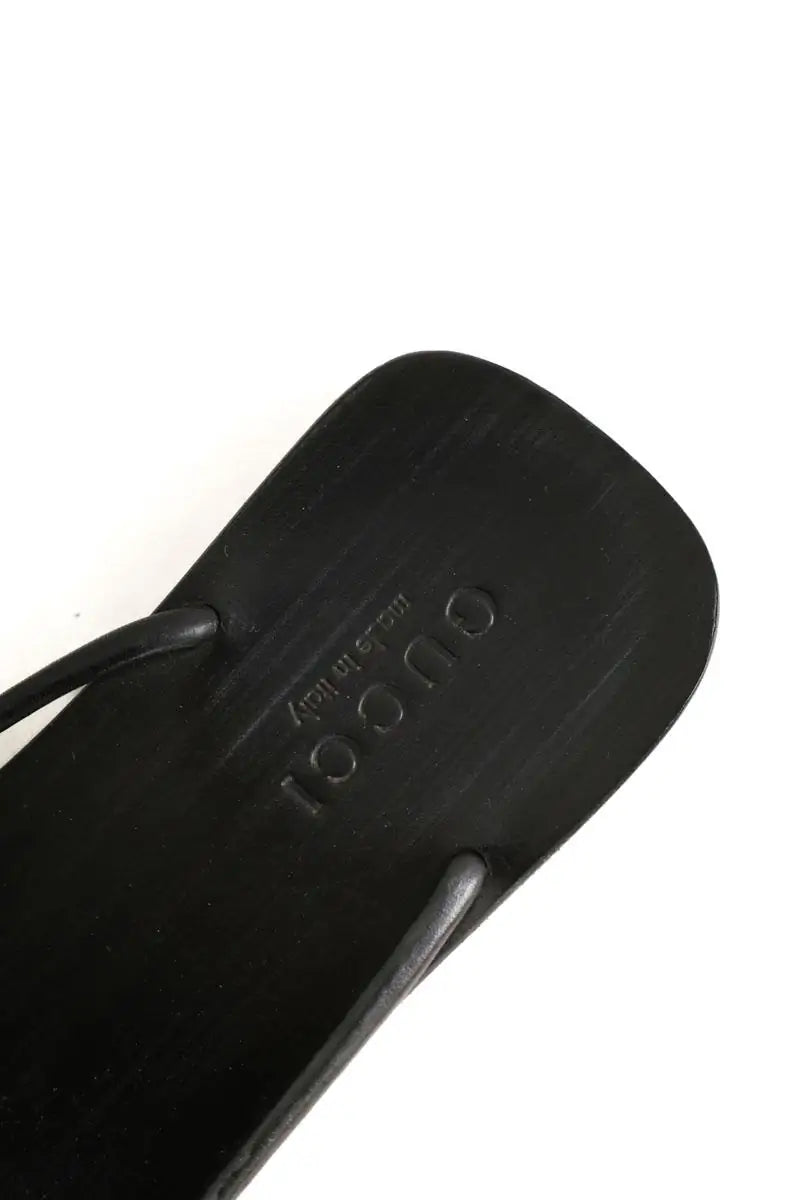 Tongs Gucci Noir en Cuir